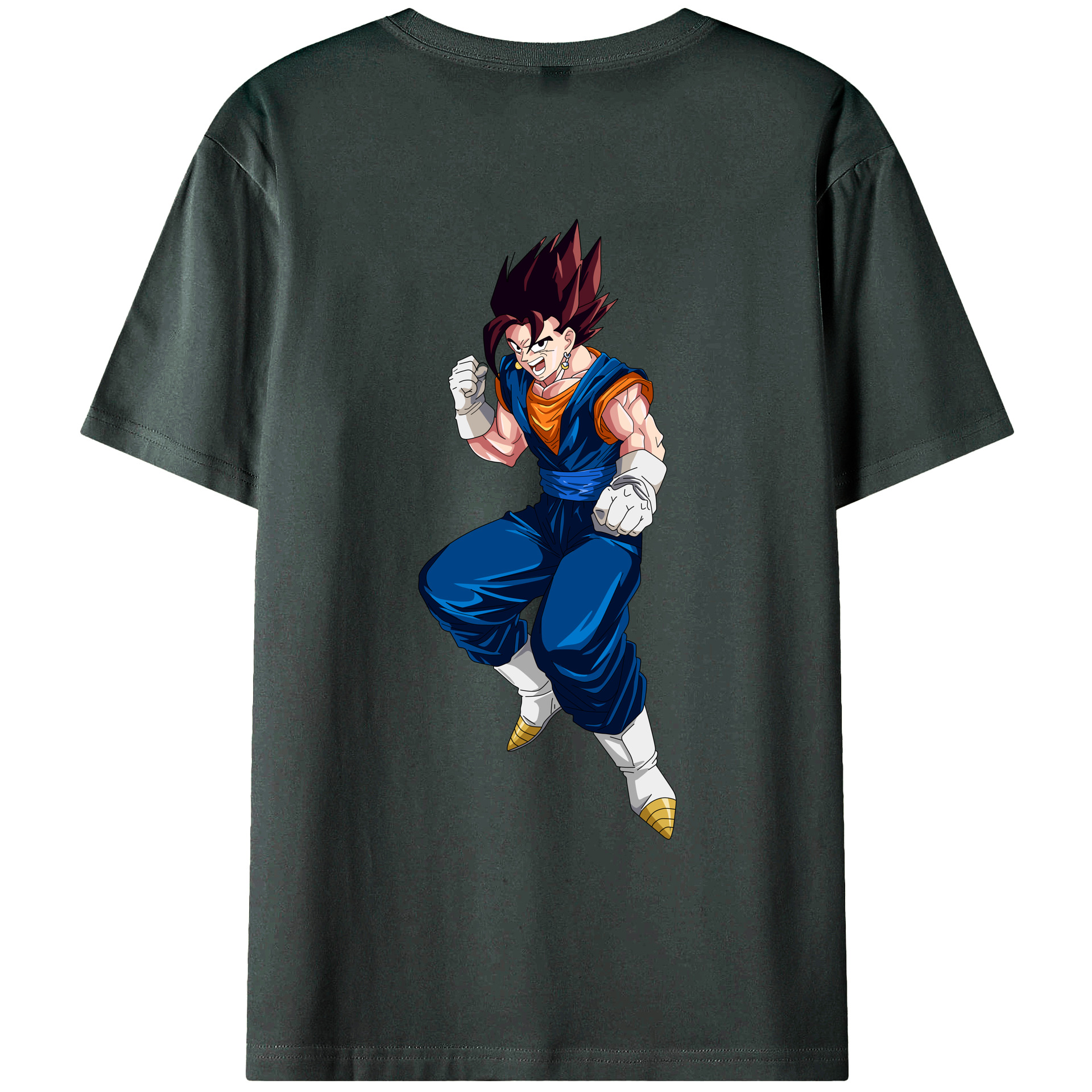（画像用） ドラゴンボール 孫 悟飯（そんごはん）DRAGON BALL Son Gohan 綿100％ メンズ半袖Tシャツ（バックプリント） 通気性